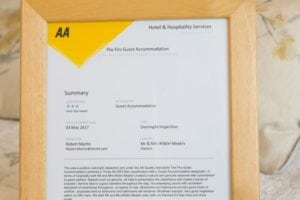 about us b&b plymouth the firs guest house plymouth AA accreditation