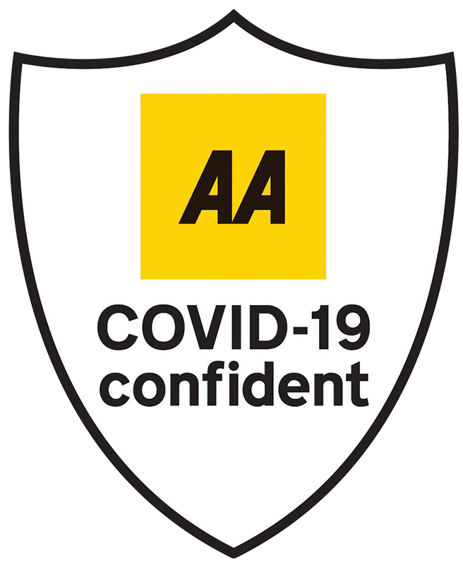 AA Covid Confident - Logo - The Firs B and B Plymouth